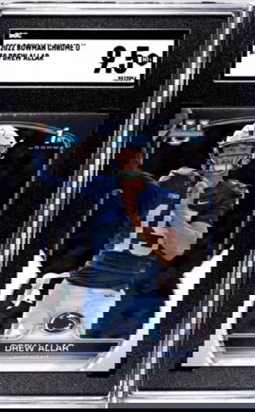 2022 Bowman Chrome University DREW ALLAR #59 RC Rookie Card PSU SGC 9.5 MINT+