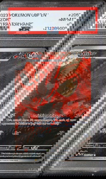 2023 Pokemon #205/197 Scizor Illustration Rare PSA 8