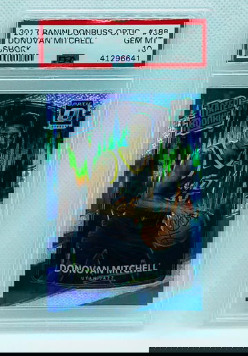 Donovan Mitchell Optic Rated Rookie Shock PSA 10