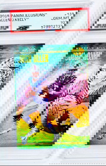 2018 Josh Allen / Jim Kelly Panini Illusions #19 PSA 10