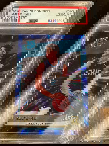 2020 Donruss LaMelo Ball Blue Laser Psa 10 