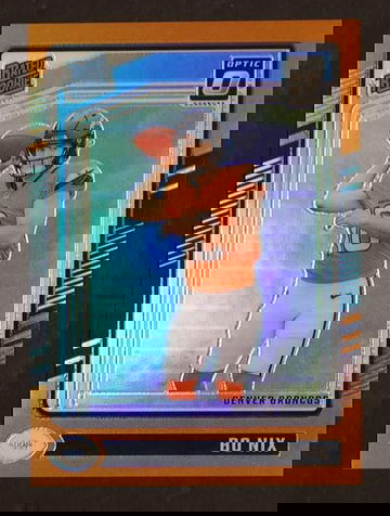 2023 Panini Donruss #209 Bo Nix Rated Rookie Orange /249