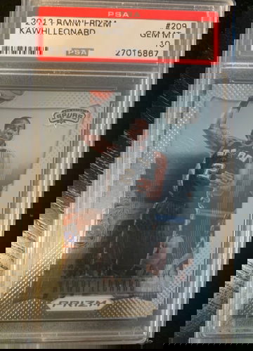 2012 Prizm Kawhi Leonard PSA 10