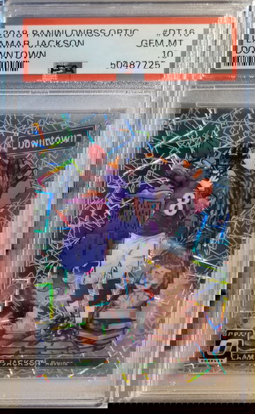 2018 Lamar Jackson Optic Downtown PSA 10