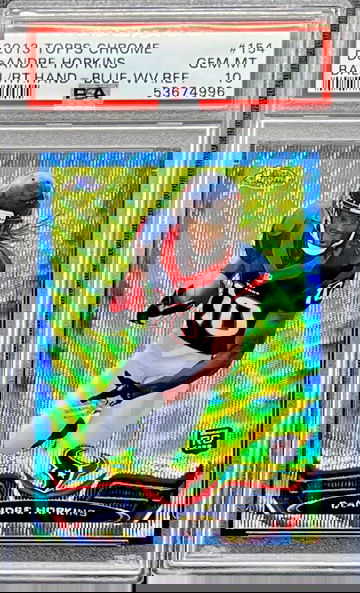 2013 DeAndre Hopkins Topps Chrome Blue Wave Refractor #54 PSA 10 GEM MT MINT