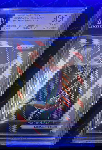 2018-19 Panini Prizm RED WHITE & BLUE #181 Marvin Bagley III BGS 9.5