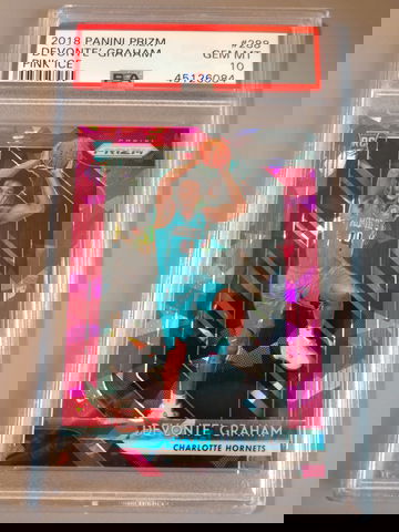 2018 Panini Prizm Pink Ice Prizm Devonte Graham PSA 10 #288