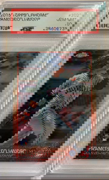2015 Topps Chrome Francisco Lindor PSA 10