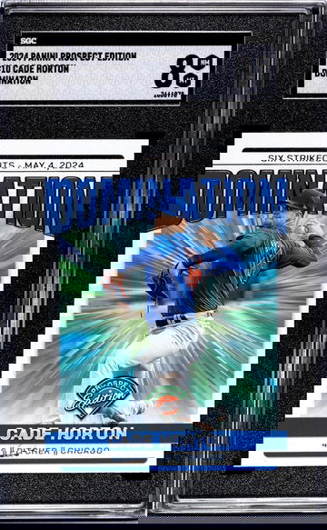 2024 Prospect Edition #10 Cade Horton Domination SGC 8