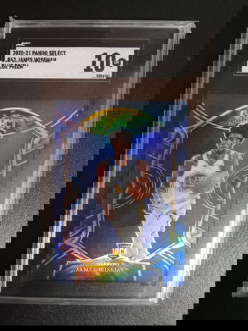 2020-21 Panini select James Wiseman blue RC SGC 10 