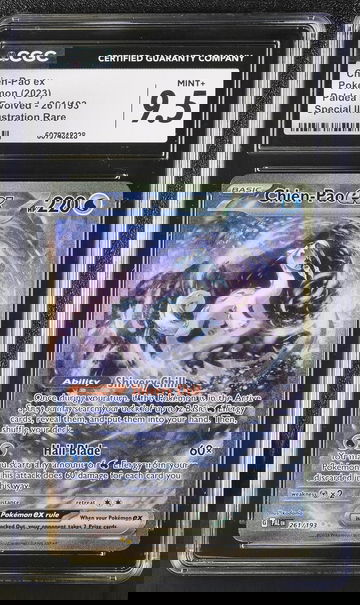 2023 Pokémon Scarlet & Violet Paldea Evolved SIR Chien-Pao #261/193 EX CGC 9.5