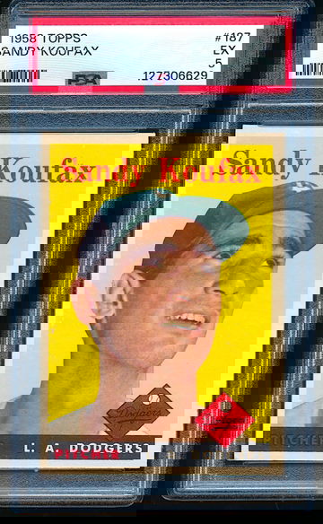 1958 Topps Sandy Koufax #187 PSA 5 + Beauty for grade