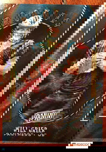 Will Grier 2019 Black Friday Rookies Galactic Windows Short Print #11/25 Jaguars