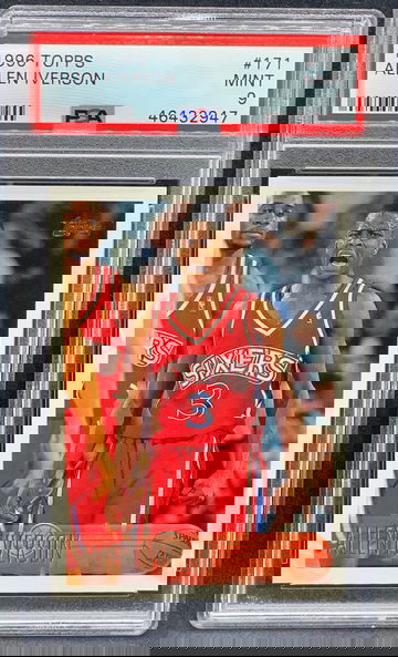 Allen Iverson 1996 Topps PSA 9