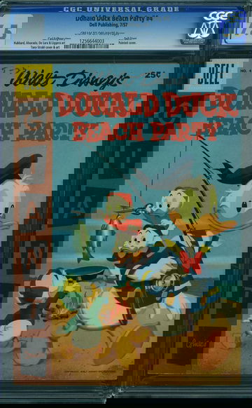 DONALD DUCK BEACH PARTY #4, CGC 7.5 VF-