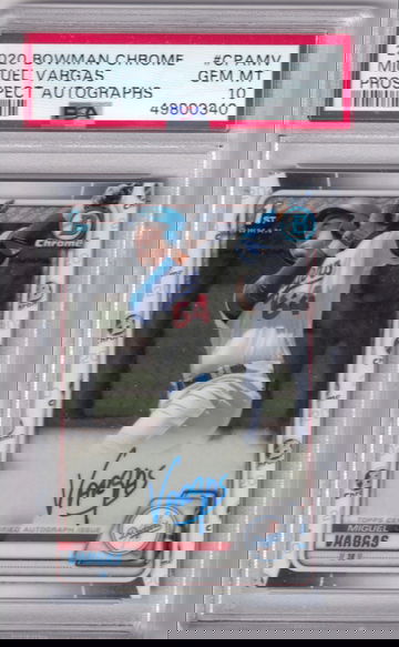 2020 Bowman Chrome Miguel Vargas Base Auto PSA 10