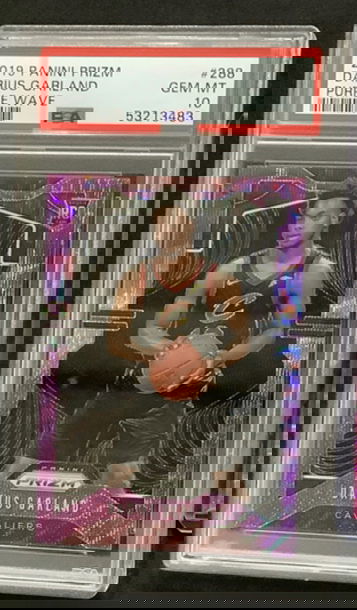 Darius Garland Rookie Card Purple Wave PSA 10