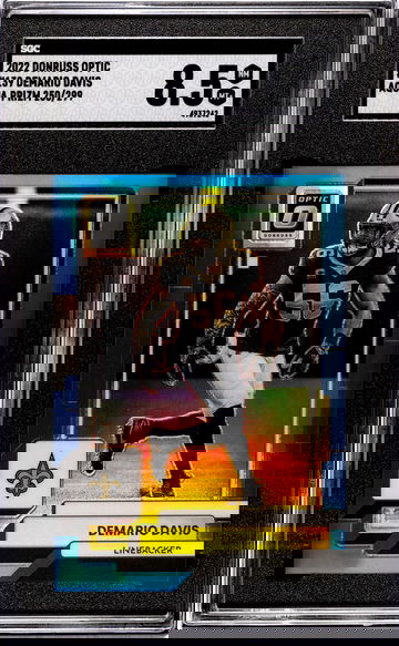 2022 Panini Donruss Optic Aqua Prizm Demario Davis #139 /299 SGC 8.5