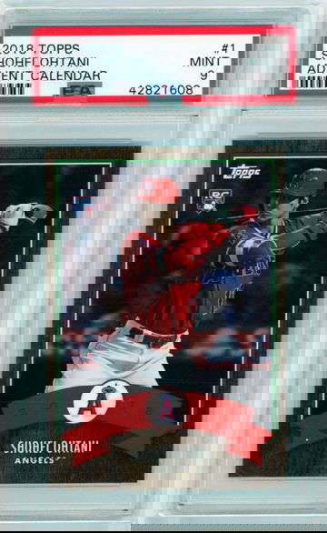 2018 Topps #1 Shohei Ohtani Advent Calendar PSA 9 MINT!