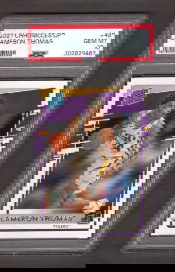 2021 Chronicles Draft Picks #40 Cameron Thomas PSA 10 RC Rookie Nets