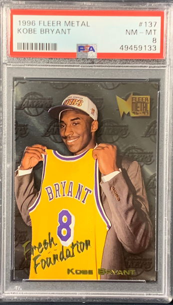 1996 Fleer Metal Kobe Bryant PSA 8