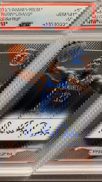 ANTHONY DAVIS 2012 PANINI PRIZM AUTO ROOKIE #5 PSA 10 GEM MINT