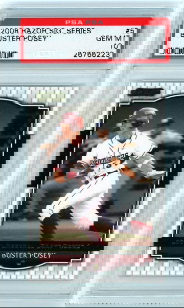 2008 Razor Sig. Series #5 Buster Posey PSA 10 GEM MINT!