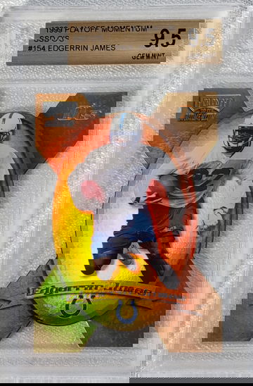 1999 Playoff Momentum SSD O's Edgerrin James #'d /25 BGS 9.5 Gem Mint Pop 1