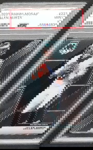 2020 Mosaic Rookie Jalen Hurts #222 PSA 9 RC