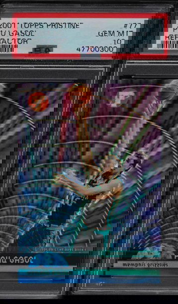 2001 Paul Gasol Topps Pristine Refractor PSA 10 Rookie RC