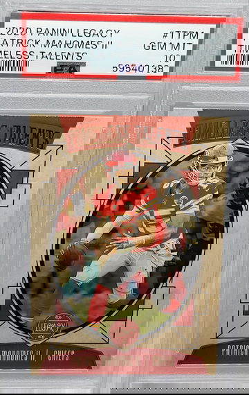 2020 Panini Legacy #TTPM Patrick Mahomes II Timeless Talent PSA 10 Gem Mint