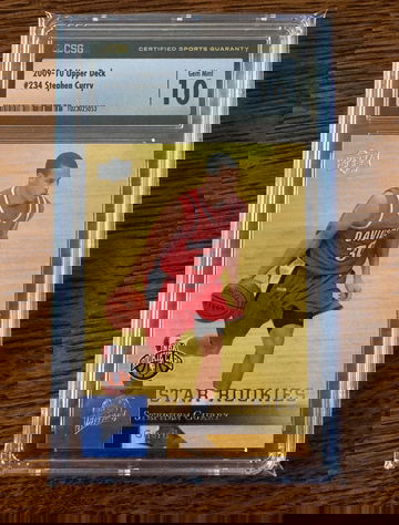 2009-10 Upper Deck Stephen Curry ROOKIE CARD #234 CSG CGC 10 GEM MINT