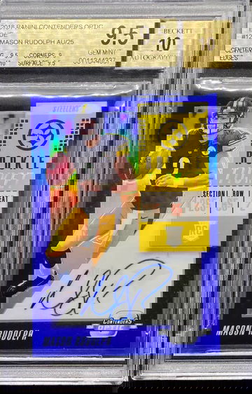 2018 Contenders Optic Blue /25 Mason Rudolph Auto BGS 9.5/10