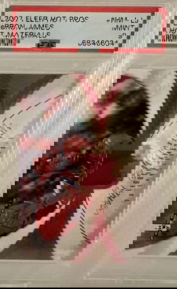 2007 LeBron James Fleer Hot Materials Game Worn