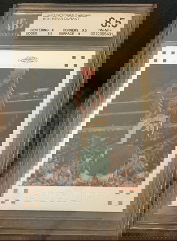 KEVIN DURANT 2007 Topps Chrome Rookie RC ** BGS 8.5 ** BKN Brooklyn Nets MVP