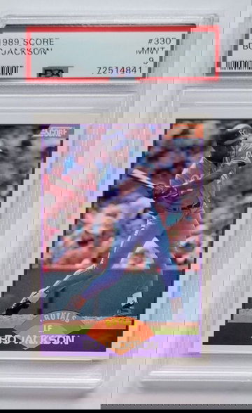 1989 SCORE #330 BO JACKSON PSA 9 MINT