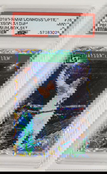 2018-19 Donruss Optic PREMIUM BOX SET HOLO #76 Jayson Tatum 96/249 - PSA 9