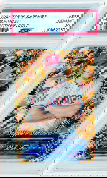 2024 Topps Sapphire #SS9 Mike Trout Selections-Gold PSA 10 GEM MINT!