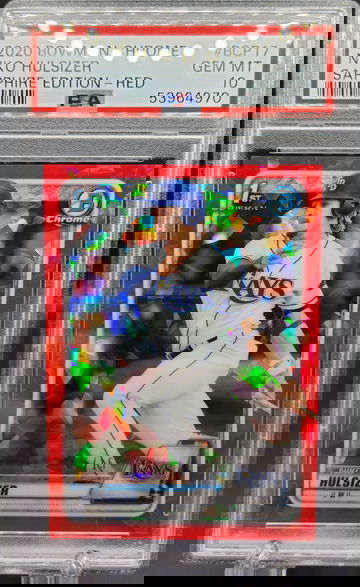 Niko Hulsizer 2020 Bowman Chrome Red Sapphire #/15 PSA 10