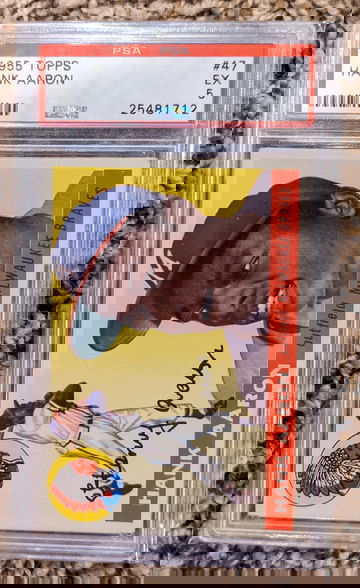 1955 Topps Hank Aaron PSA 5 Centered