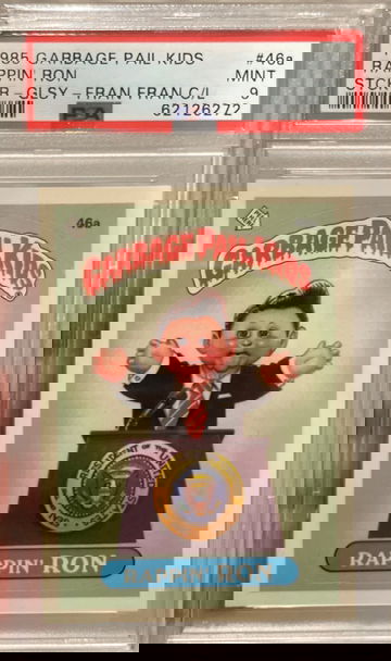 1985 Garbage Pail Kids Rappin’ Ron Glossy PSA 9