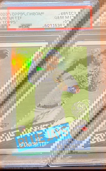 2020 Topps Chrome Bo Bichette 85’ PSA 10