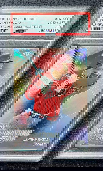 2018 Topps Chrome Update - International Affair Shohei Ohtani PSA 10 GEM MT Card #IA-SO RC