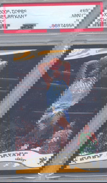 2005 Topps Black Kobe Bryant PSA Mint 9 Only 1 None Higher 1 of 1