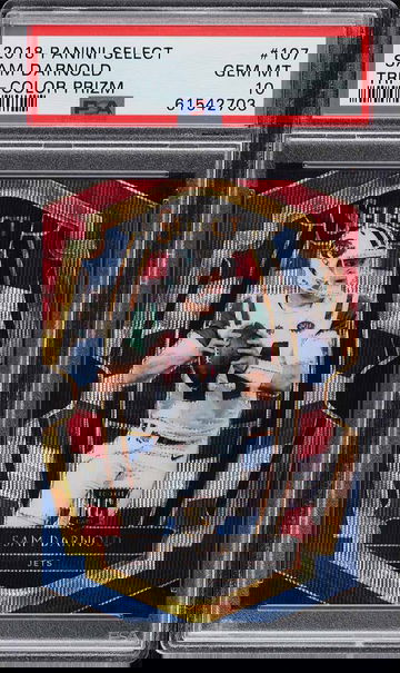 2018 SELECT TRI-COLOR PRIZM SAM DARNOLD ROOKIE /199 #107 - PSA 10 GEM MINT