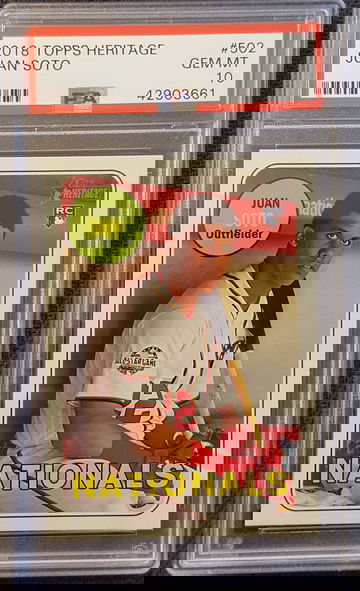 2018 Topps Heritage Juan Soto PSA 10 Rookie