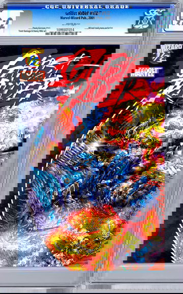 GHOST RIDER #1.5 CGC 9.2 LIMITED MARVEL-WIZARD MAIL-AWAY EXCLUSIVE WITH COA 2001