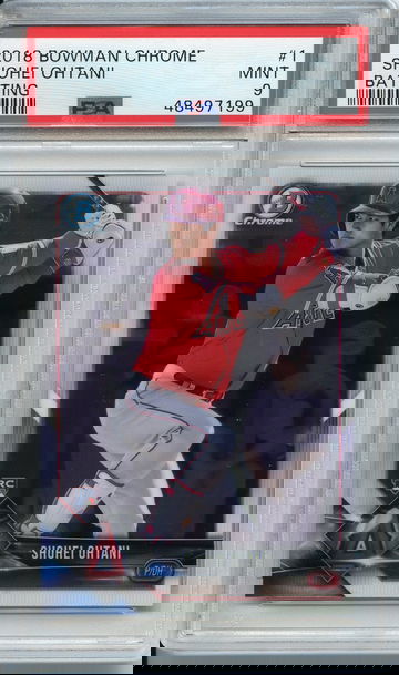 Shohei Ohtani Bowman Chrome Batting Rookie PSA 9 199