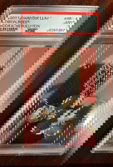 2001 Quantum Leaf #RR4 Drew Brees /4000 RC rookie revolution PSA 9 #S1127 