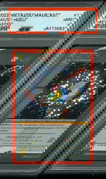 📱🧨2022 Metazoo Magicast Metapoo #1 CHAOS-HOLO | PSA 9 | 🚨🌲LOW PRINT RUN📈👻